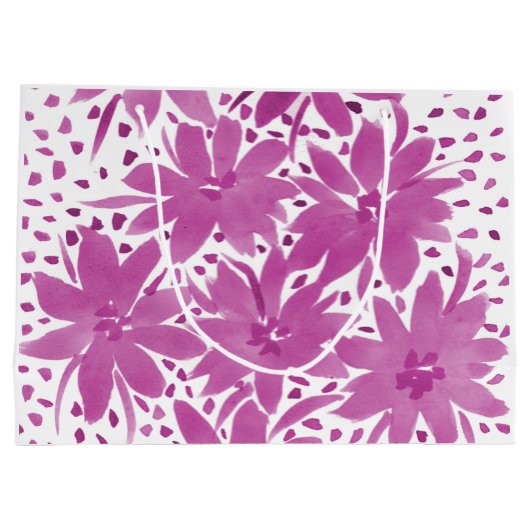 Grootschalige, speciaal voor meisjes bestemde, roz groot cadeauzakje (Achterkant)