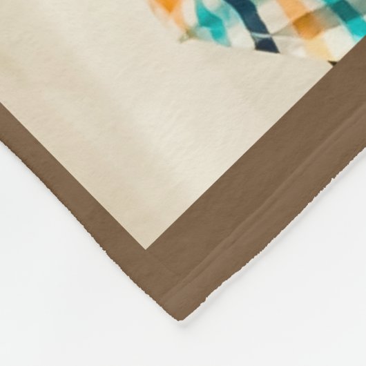 Grootschalige tapebanket, voeg uw eigen foto's toe fleece deken (Hoek)