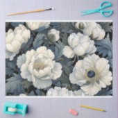 Grootschalige witte papaver ontkoppeling tissuepapier (Craft)