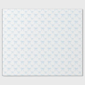 Grootschattige Blauwe Strik Bulk Inpakpapier Rolle (Vlak)
