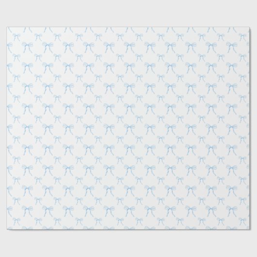 Grootschattige Blauwe Strik Bulk Inpakpapier Rolle (Vlak)