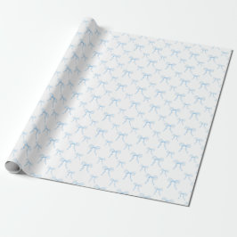 Grootschattige Blauwe Strik Bulk Inpakpapier Rolle