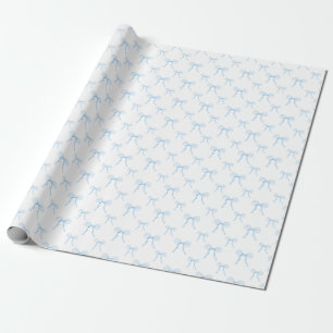 Grootschattige Blauwe Strik Bulk Inpakpapier Rolle