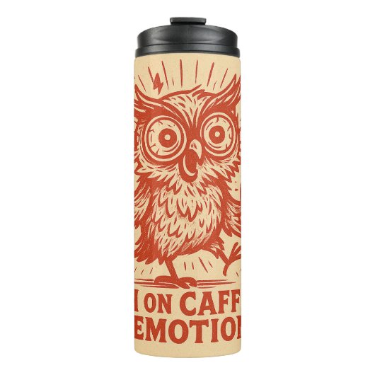 Grootse cafeïne- en emotiegevoeligheid thermosbeker (Voorkant)