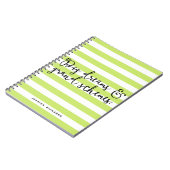 Grootse dromen en grote schema's Aangepast Notitie Notitieboek (Linkerzijde)