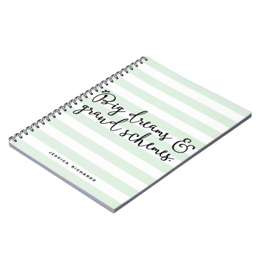 Grootse dromen en grote schema's Aangepast Notitie Notitieboek (Linkerzijde)