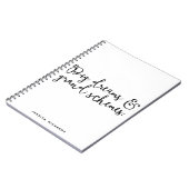 Grootse dromen en grote schema's Aangepast Notitie Notitieboek (Linkerzijde)