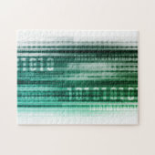 Grootse gegevens en cloud computing legpuzzel (Horizontaal)