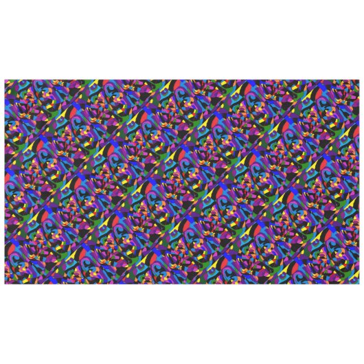 Grootse kleuren met een mozaïek tafelkleed (Voorkant (Horizontaal))