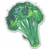 Grootse mooie Broccoli Waterverf kunst Sticker (Voorkant)