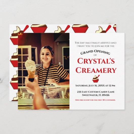 Grootse Opening Aankondiging (Voorkant / Achterkant)