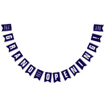 Grootse Opening Donkerblauw en Wit Uw Logo Hier