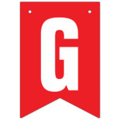 Grootse Opening Helderrood en Wit Uw Logo Hier Vlaggetjes (Tweede vlag)