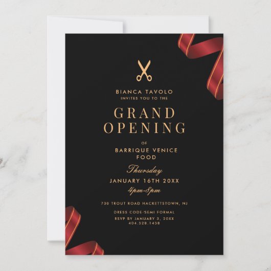 Grootse opening kaart (Voorkant)