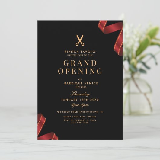Grootse opening kaart (Staand voorkant)