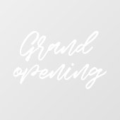 Grootse opening modern typografie winkelpui raamsticker (Vel)