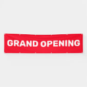 Grootse opening rode kleine bedrijf grote spandoek (Horizontaal)