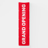 Grootse opening rode kleine bedrijf grote spandoek (Verticaal)