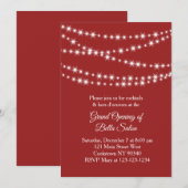 Grootse opening Twinkellichten rood Kaart (Voorkant / Achterkant)