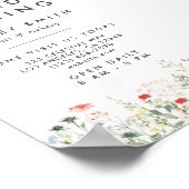 Grootse opening Wilde Bloemenweide Poster (Hoek)