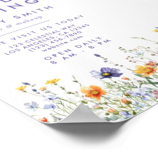 Grootse opening Wildflower Poster (Hoek)