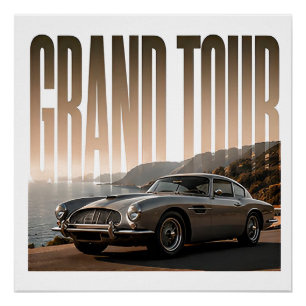 Grootse Reis Luxe Rij- Editorial Grafisch Ontwerp Perfect Poster