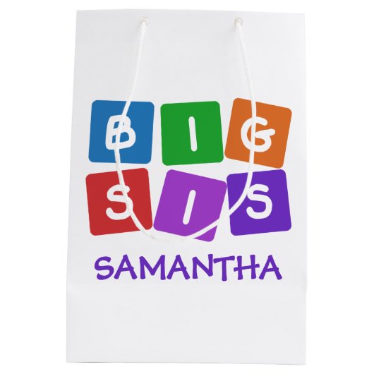 Grootse speciale cadeautassen medium cadeauzakje (Achterkant)