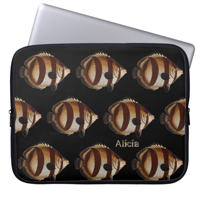 Grootse speciale laptophoes voor vissen Hoesje Laptop Sleeve (Voorkant)