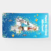 Grootse vierde verjaardag onder het Zee Foto Colla Spandoek (Horizontaal)