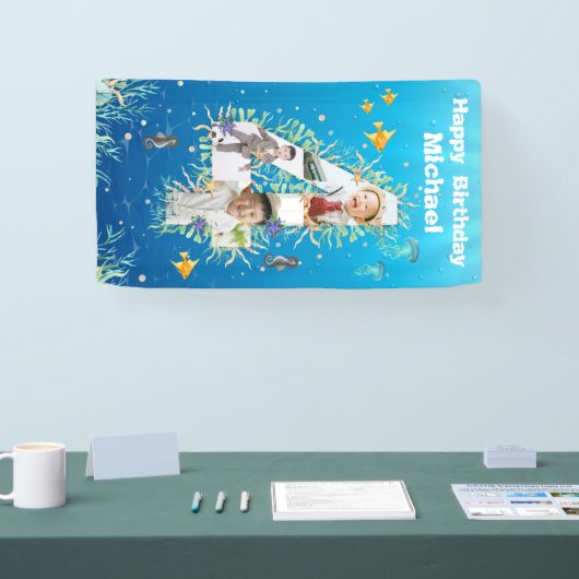 Grootse vierde verjaardag onder het Zee Foto Colla Spandoek (Beurs)