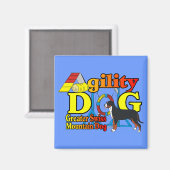 Grootse Zwitserse Berghond Agility Magneet (Voorkant / Achterkant)