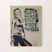 Grootsheid, Banksy Street Art Graffiti Legpuzzel (Verticaal)