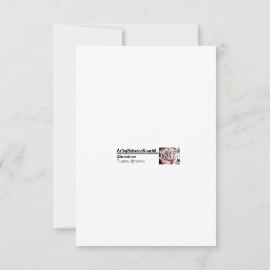 Grootsheid ligt binnen bedankkaart (Achterkant)