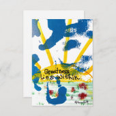 Grootsheid ligt binnen bedankkaart (Voorkant / Achterkant)