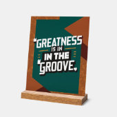 Grootsheid zit in de groove acryl bord (Hoek)