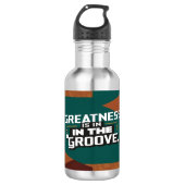 Grootsheid zit in de Groove waterfles (Voorkant)
