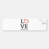 grootsLOVE-basketbal. Bumpersticker (Voorkant)