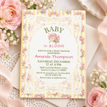 Grootsmillennial Roze Bloemslace Baby Shower