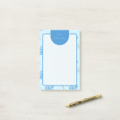 Grootsmillennial Schilderachtige Hydrangea Aanpasb Post-it® Notes (Op bureau)