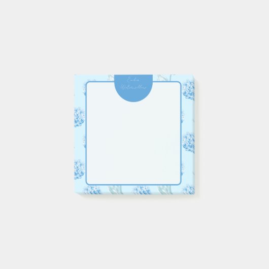 Grootsmillennial Schilderachtige Hydrangea Aanpasb Post-it® Notes (Voorkant)
