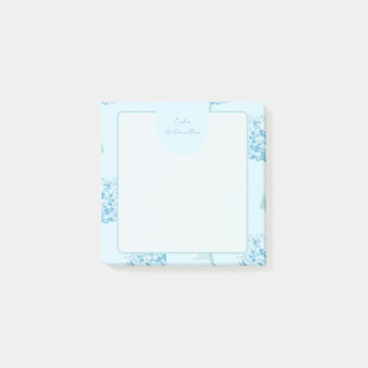 Grootsmillennial Schilderachtige Hydrangea Aanpasb Post-it® Notes (Voorkant)