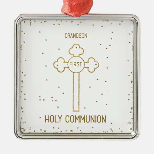 Grootson First Heilige Communistische Gouden Kijk  Metalen Ornament (Voorkant)