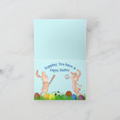 Grootson Pasen Bunnies die Moderne Waterverf spele Feestdagen Kaart (Binnen)