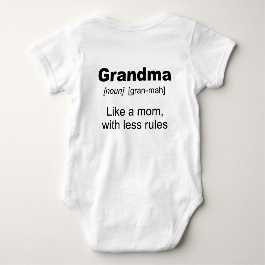 Grootsregel! Baby Bodysuit (Achterkant)