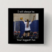 Grootste aangepaste foto voor ventilator vierkante button 5,1 cm (Voorkant)