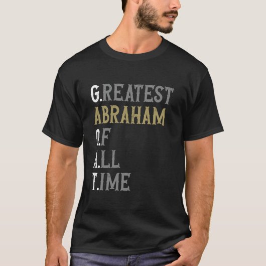 Grootste Abraham aller tijden GOAT Abraham T-shirt (Voorkant)