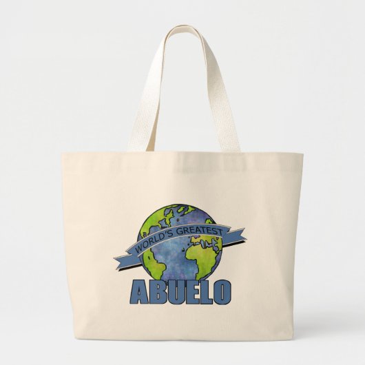 Grootste Abuelo ter Wereld Grote Tote Bag (Voorkant)