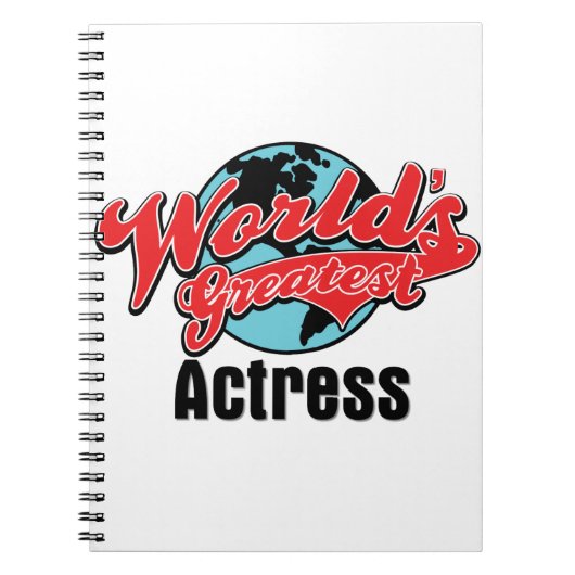 Grootste actrice ter wereld notitieboek (Voorkant)