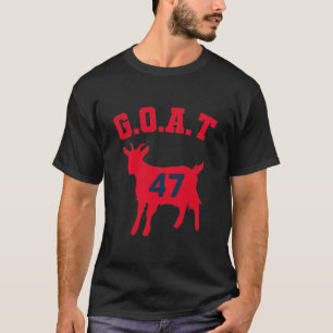 Grootste aller tijden G.O.A.T Nummer 47 Jersey GEI T-shirt