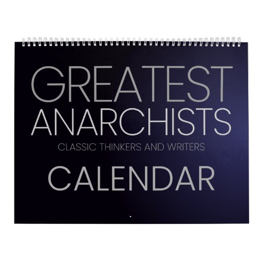 Grootste anarchisten - Klassieke denkers en schrij Kalender (Hoes)